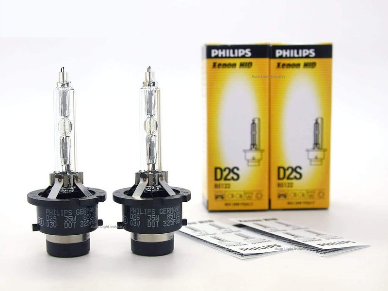 2 New Philips D2S 85122 4300K OEM Genuine Xenon HID Light Bulbs Pack of 2 IN USA